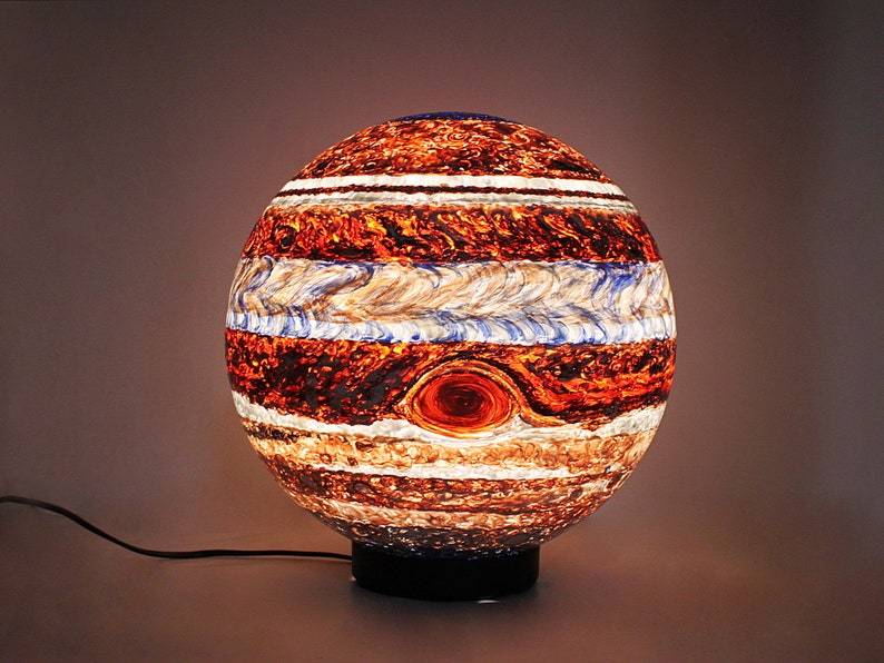 Jupiter night lamp Modern desk lamp Astrology Gift for Etsy