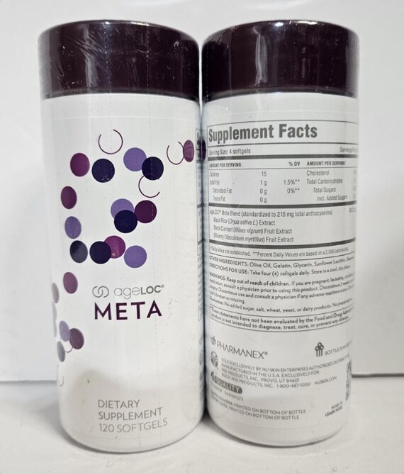 Nu Skin Nuskin Pharmanex Ageloc Meta Sealed Bundle 120 Softgels - Etsy