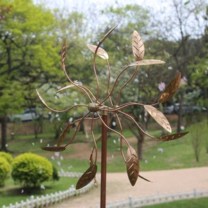 Handmade Windmills Full Copper Artistic Large Wind Sculptures Double Spinners