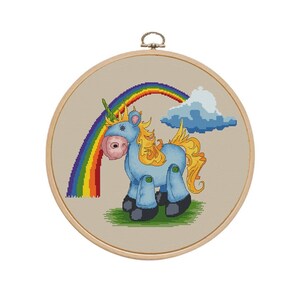 Unicorn cross stitch kit modern cross stitch pattern  funny cross stitch