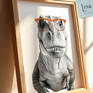 t rex, printable wall art, dinosaur, tyrannosaurus rex, boy nursery decor, baby boy nursery, boy nursery, nursery decor