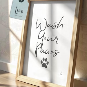 funny bathroom wall decor, Wash your paws, Wall Art, home decor bathroom, bathroom decor, bathroom wall art, printable wall art