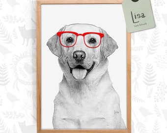 labrador, dog art, printable wall art, animal print, animal art, animal art print,
