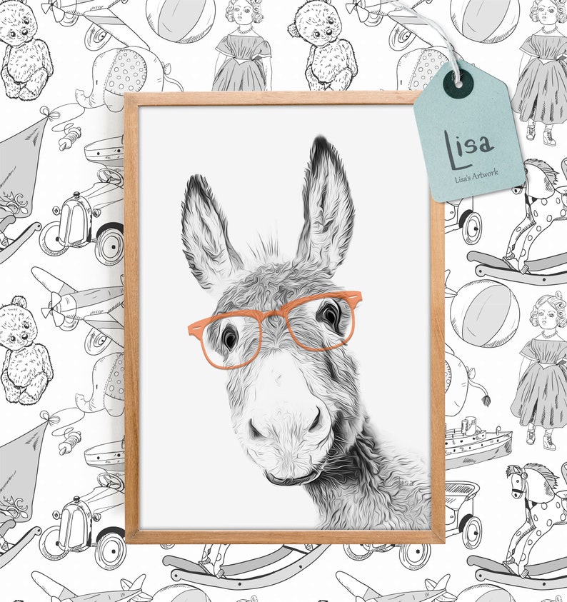 Farm Animal Art Gallery Wall Set Nursery Wall Art Nursery Etsy