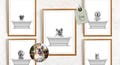 Custom Pet Portrait in Bathtub, Bathroom Art, gift for pet lovers, Nursery Bathroom Decor (Digital Download)