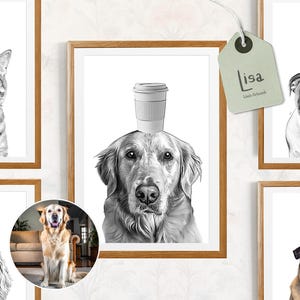 coffee custom pet portrait from photo, bathroom art, spa art, Personalized Pet Portrait, Pet Gifts, Cat Portrait, bathroom decor