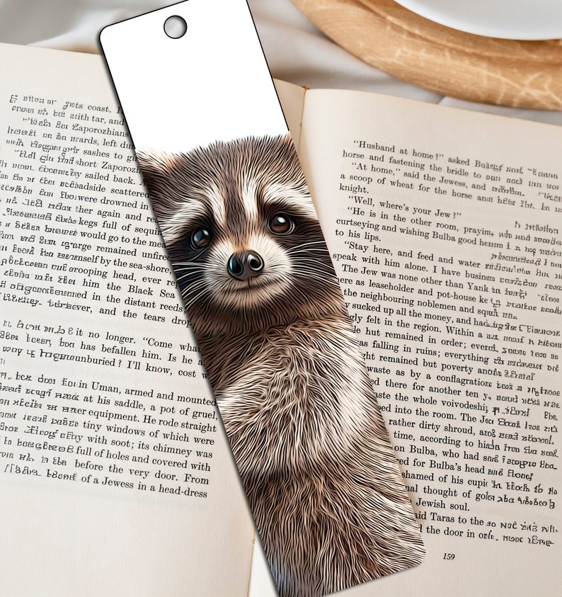 Printable Bookmarks, Raccoon, Gifts for Readers, for Kids, Cute ...