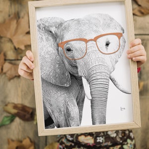 Elephant Nursery Art, Elephant Print, Safari Nursery Art, Nursery Wall ...