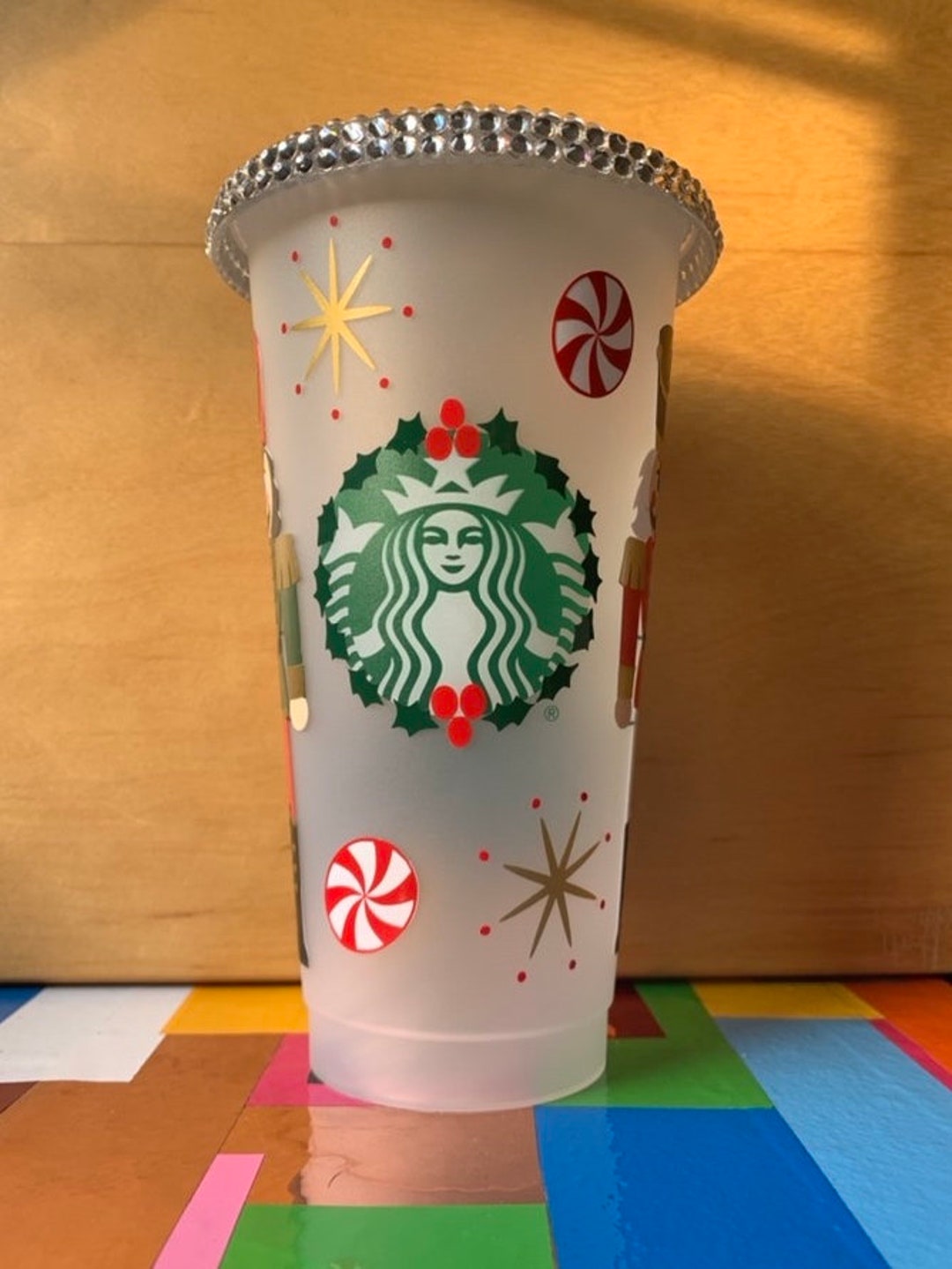 Starbucks Cold Cup Christmas Bling Nutcrakers 24oz Etsy