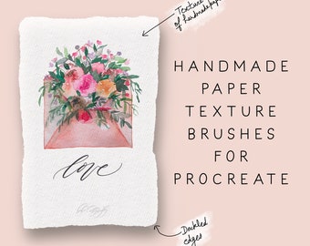 Paper Texture Brush | Procreate Texture brush | Handmade Paper texture | Seamless Paper texture Brush