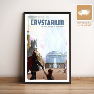 El Crystarium (Final Fantasy XIV): Póster de viaje, Ilustración retro vintage, Gamer de PC, El mejor regalo para gamers, Arte nostálgico