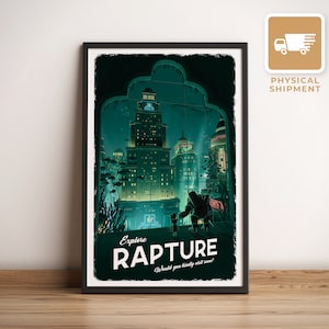 Rapture (Bioshock) Travel Poster - Physical