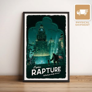 Rapture (Bioshock) Travel Poster - Physical