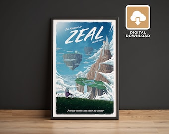 Zeal (Chrono Trigger) Travel Poster - Digital