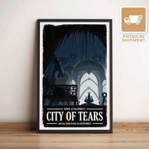 City of Tears (Hollow Knight): Retro Travel Poster