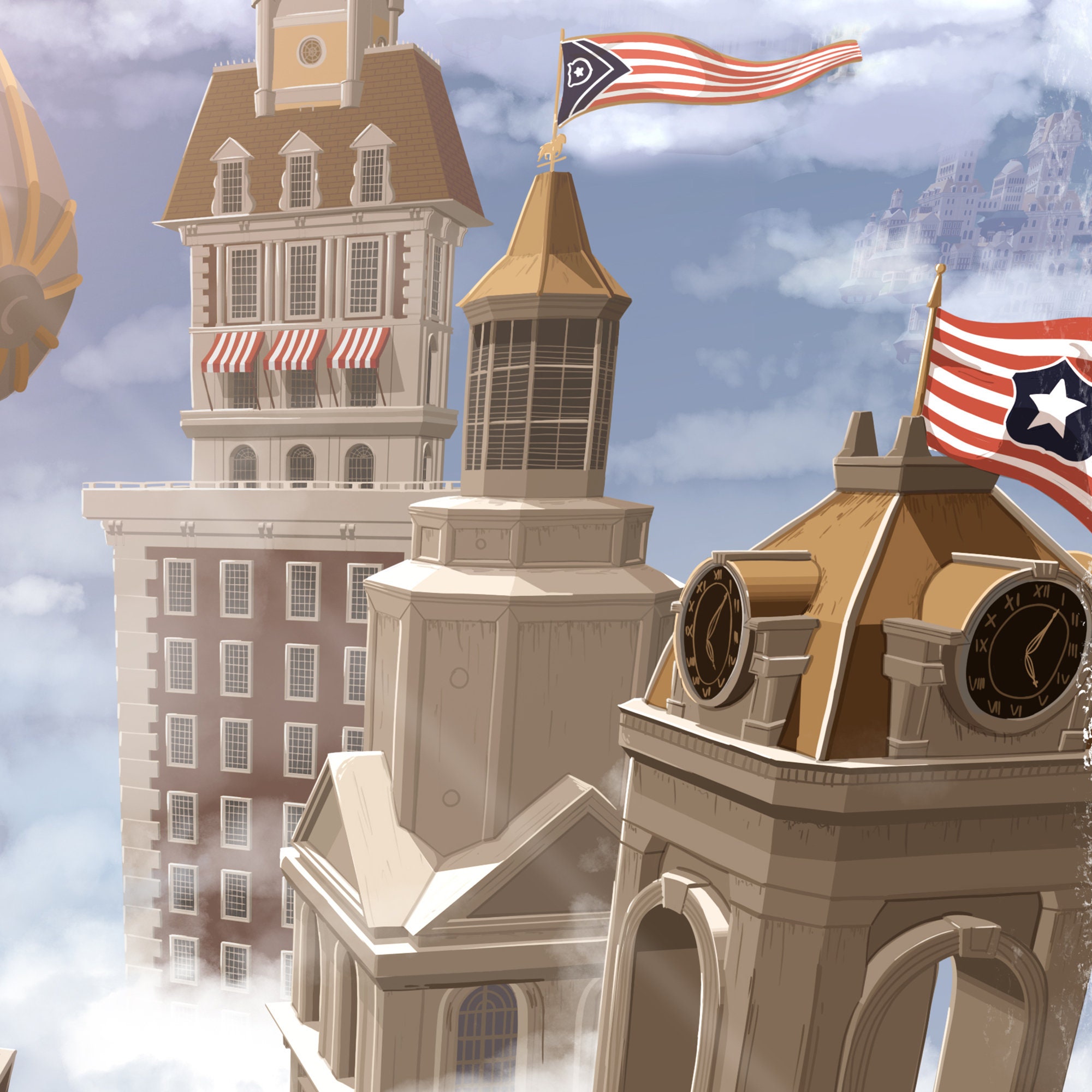 Affiche De Voyage Columbia Bioshock Infinite D coration Murale 