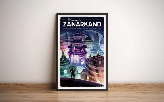 Zanarkand (final Fantasy X) Travel Poster, Retro Gamer Wall Art - Etsy