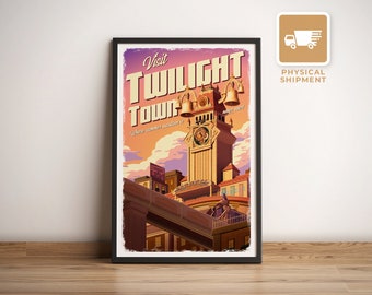 Twilight Town (Kingdom Hearts 2) Travel Poster - Physical