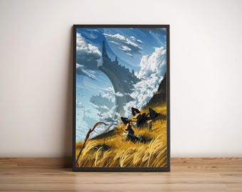 Ruined World - Original Sci-Fi Wall Art