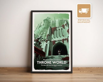 Savathun's Throne World (Destiny 2) Travel Poster, Retro Gamer Wall Art