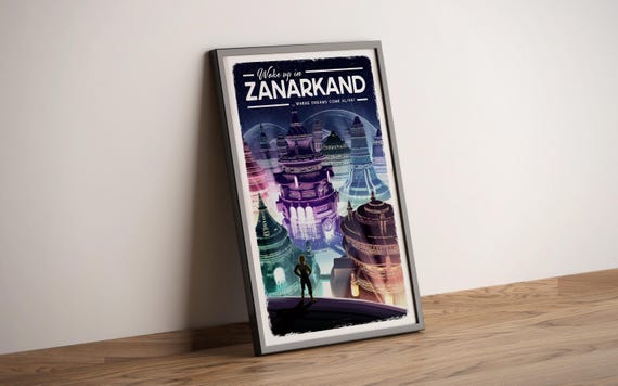 Zanarkand (final Fantasy X) Travel Poster, Retro Gamer Wall Art - Etsy