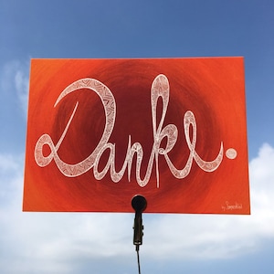 Postkarte "Danke"