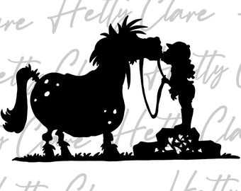 PNG DESIGN - Pony silhouette - Digital Download