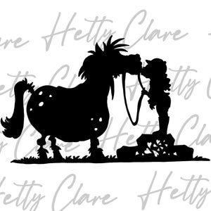 PNG DESIGN - Pony silhouette - Digital Download