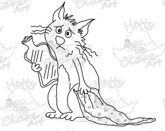 SNIFFLE - Cat Digi Stamp