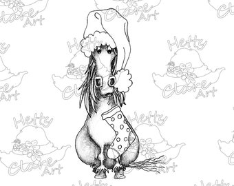 PONY CHRISTMAS STOCKING - Digital Download