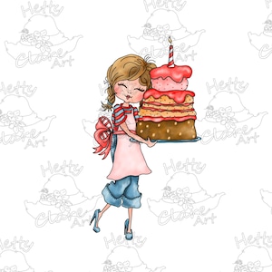 PRE-COLOURED - The Cake - Digital Download