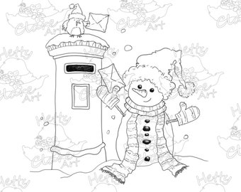 CHRISTMAS POSTBOX - Digital download