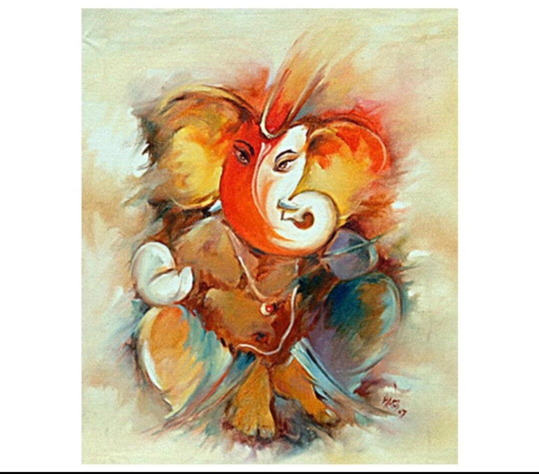 Buy Lord Ganesha Painting Acrylic on Canvas Sidhi Vinayak Online in India - Etsy Buy Lord Ganesha Painting Acrylic on Canvas Sidhi Vinayak Online in India - Etsy