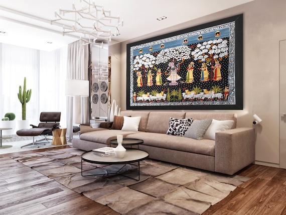 Traditional Wall Painting Indian Home Decor Royal - Paintings For Home Decor India Traditional Wall Painting Indian Home Decor Royal - Paintings For Home Decor India