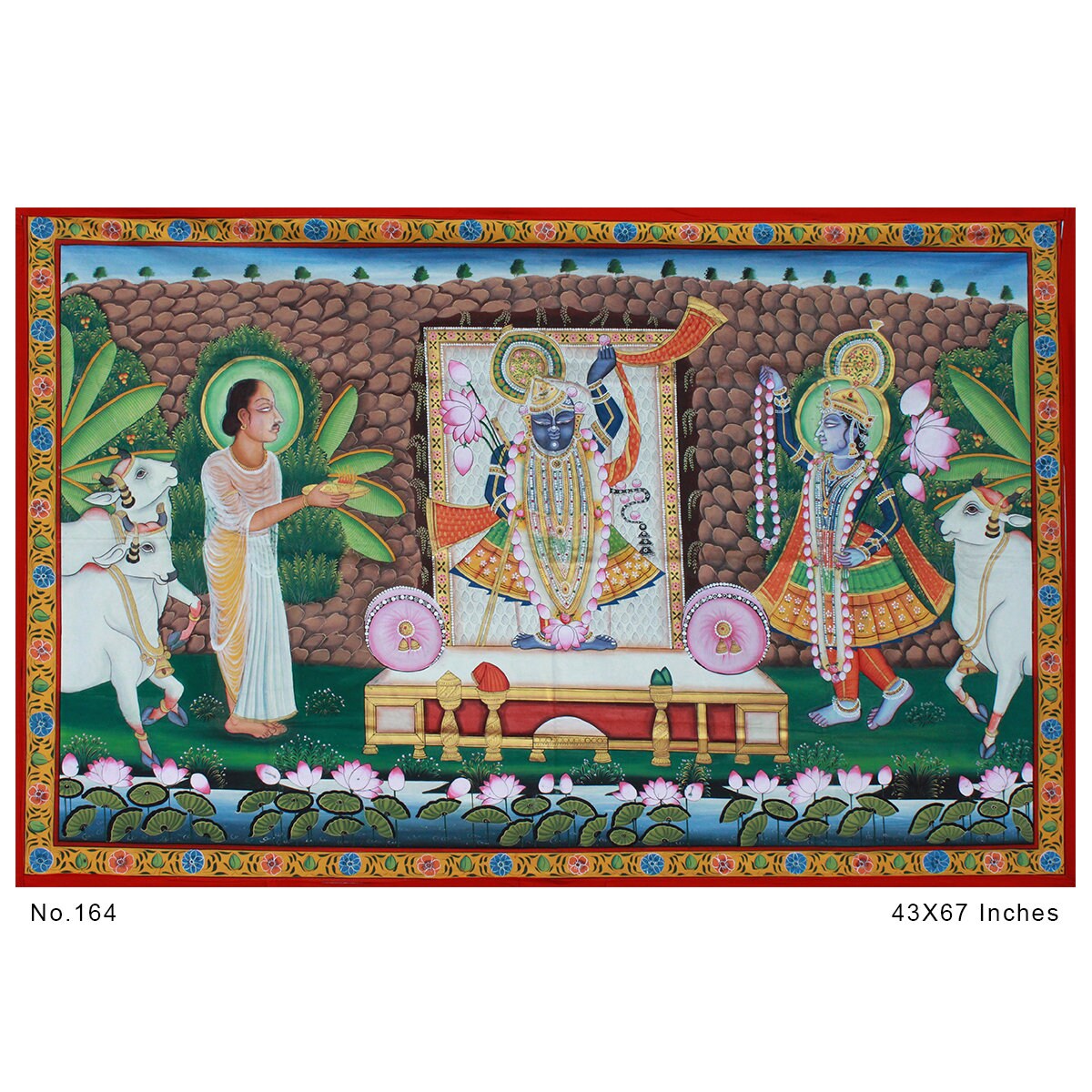 Traditional Art Home Decor Shrinath Ji Painting Wall Art - Etsy