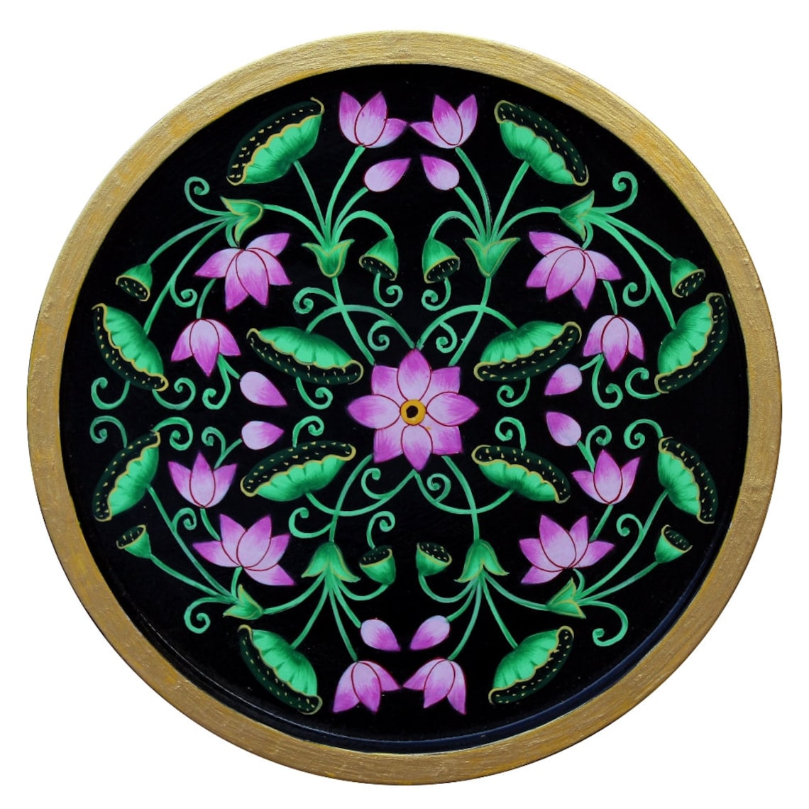 Decorative Wooden Plates Wall Decor Home Decor Handpainted Etsy