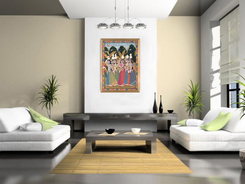 Traditional wall painting of beautiful gopishome decor. Etsy