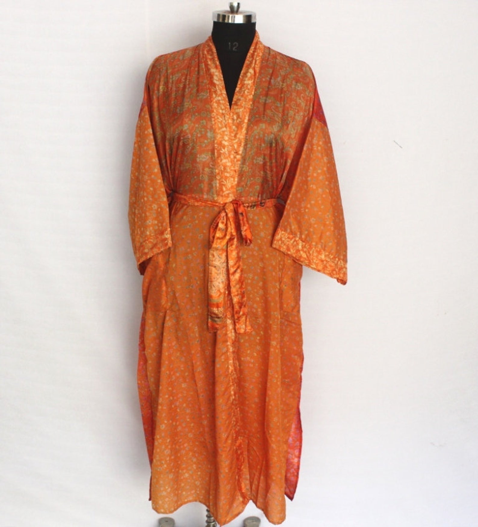 Women Luxury Long Smooth Silk Robe/ Robe with Elegant Bridal Etsy