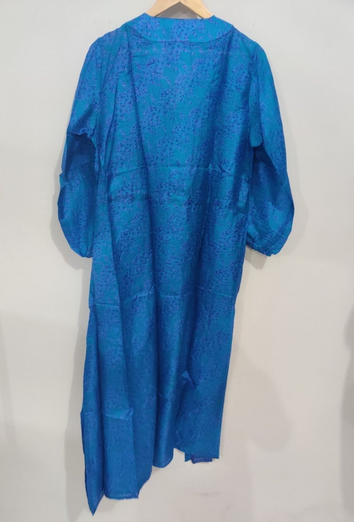 Blue Silk Dress 100 Pure Silk Dress Bridesmaid Dress Etsy