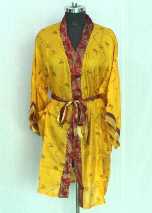 Kimono Robe Gifts for Her Bridesmaid Robes Vintage Saree | Etsy