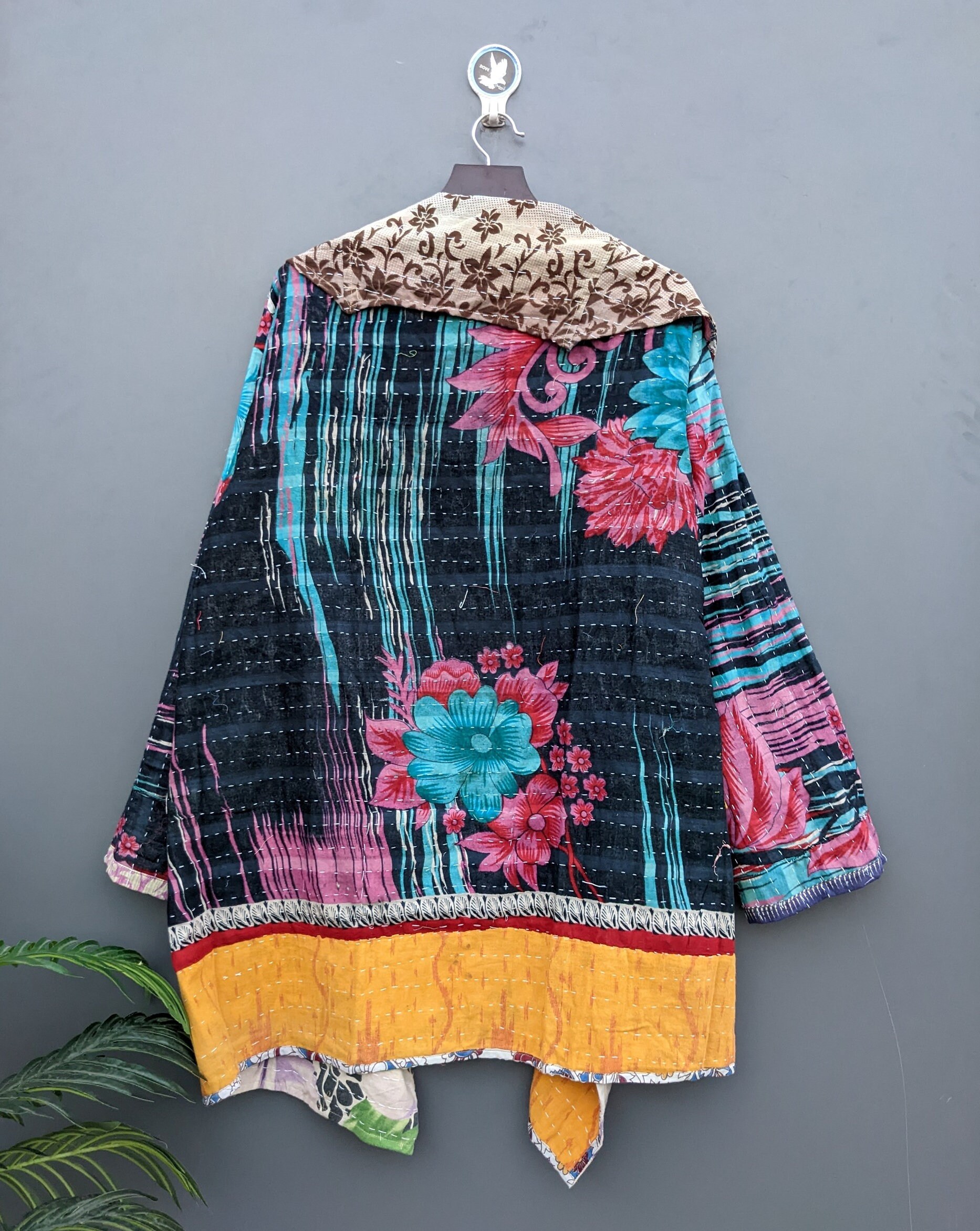 Cotton Quilted Kantha Jacket Ladies Winter Jacket Etsy