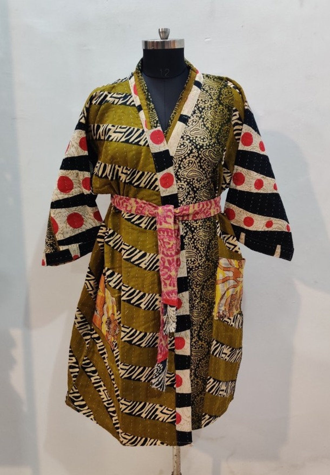 Kantha Quilted Reversible Jacket 73