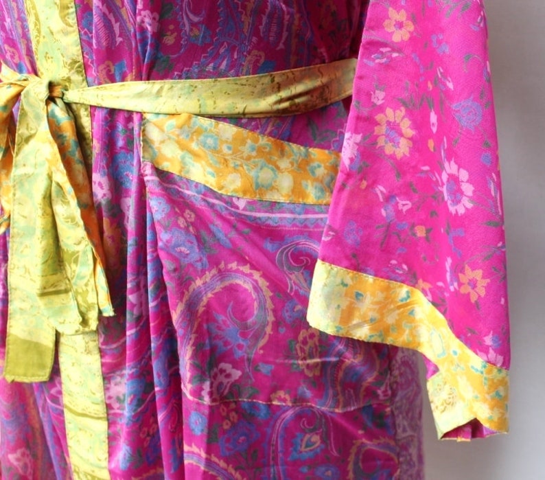 Women Luxury Mid Calf Smooth Robe Robe with Elegant Bridal Wear Bridesmaid Wedding kimono High-quality Lingeries #MKS 120