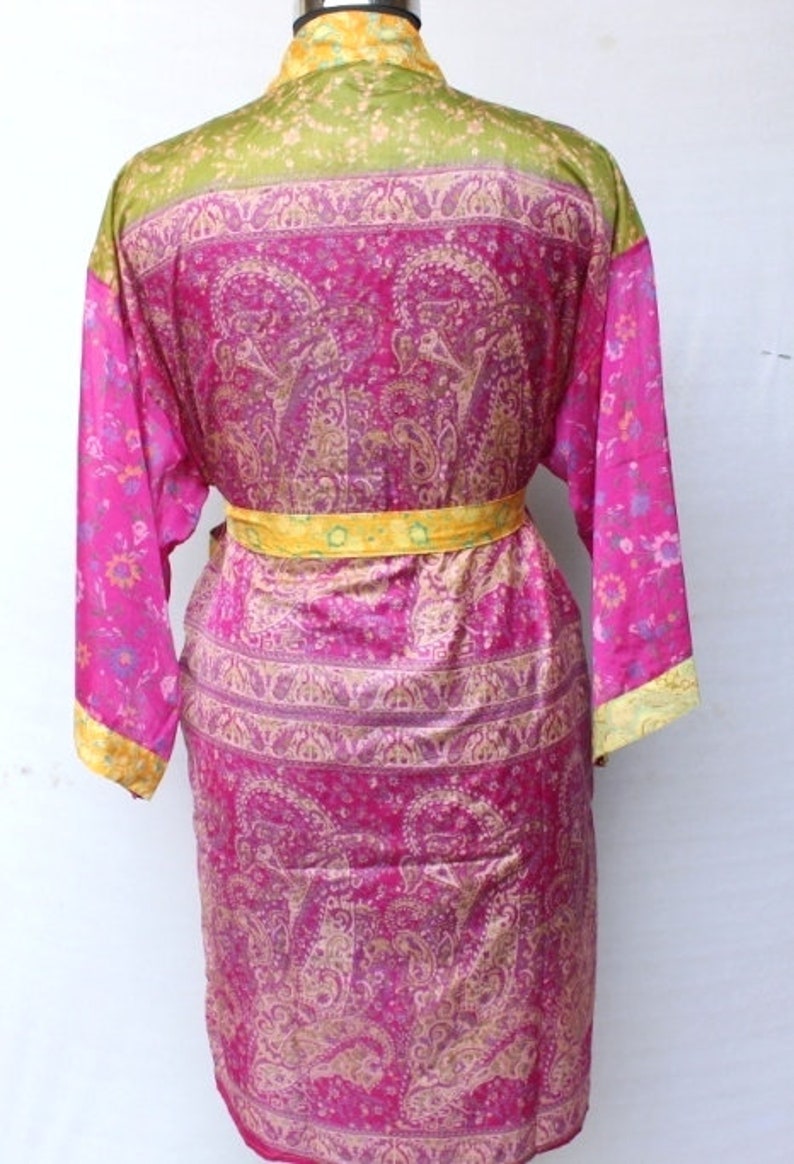 Women Luxury Mid Calf Smooth Robe Robe with Elegant Bridal Wear Bridesmaid Wedding kimono High-quality Lingeries #MKS 120