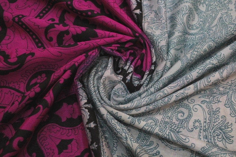 Indian Traditional Sari Vintage Floral Silk Sari 5 Yard Women/'s Garment Silk Saree Fabric Long Vintage Silk Sari Fabric Floral Saree #N60