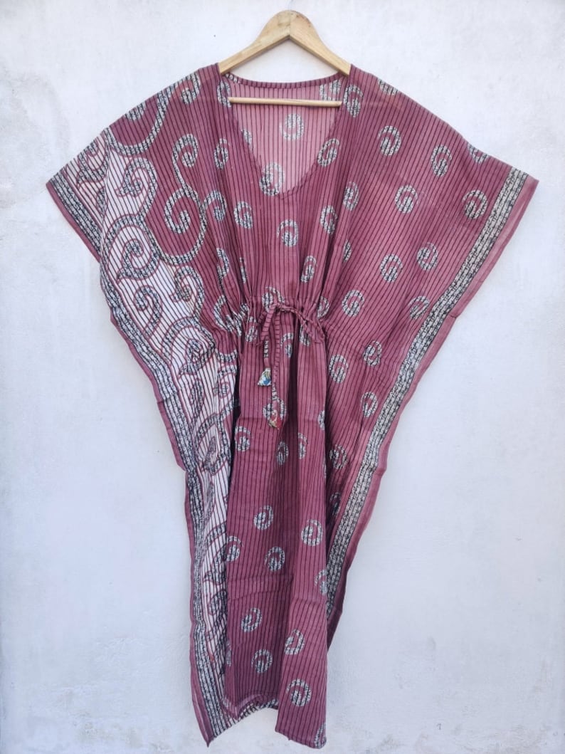 Indian Vintage Kaftan Floral Cotton Kaftan Plus Size Kaftan for Women Dresses Kaftan Long Dress stylish kaftan dress Evening dress#KAFTAN 53
