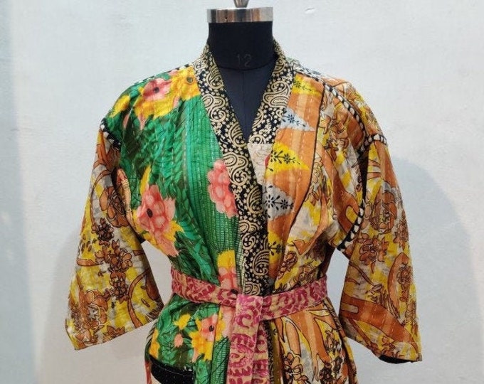 Kantha Quilted Reversible Jacket