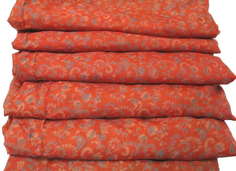 Indian Traditional Sari Vintage Floral Silk Sari 5 Yard Women/'s Garment Silk Saree Fabric Long Vintage Silk Sari Fabric Floral Saree #N80