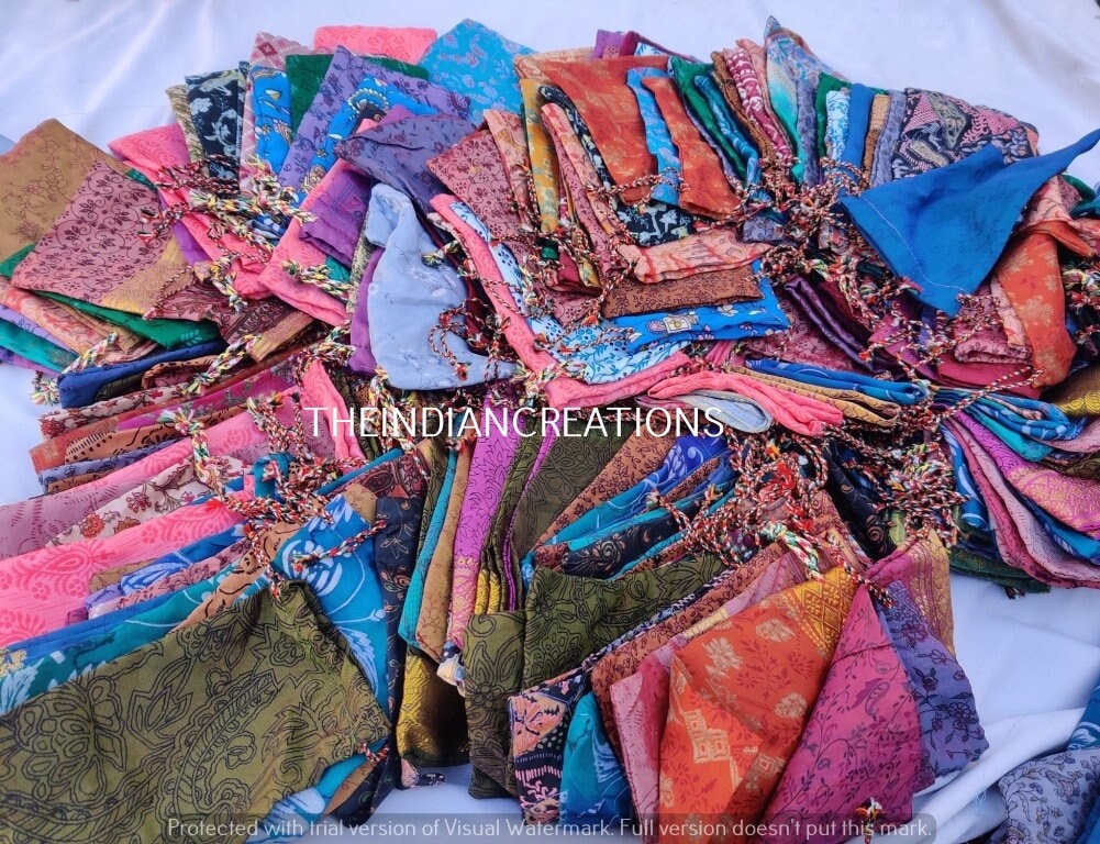 Beautiful Silk Pouches for sale Only 2 left at 60