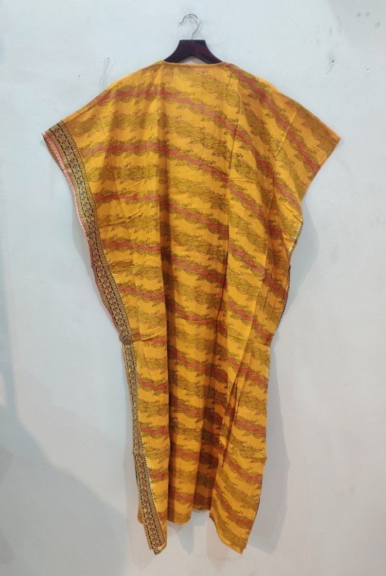 beach cover up For to be Moms Yellow Kaftan Cotton Kaftan Best Gift for her Long Kaftan # KAFTAN 80 Sleepwear long dress kaftan